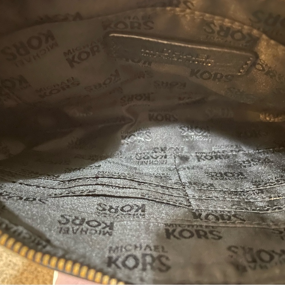 Michael Kors Black Leather Logo Wristlet - Picture 6 of 8